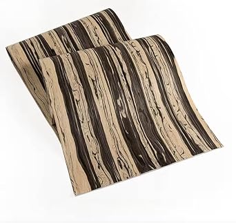 Width58cm Length250cm Thickness0.25mm Tech Black White Ebony Wood Veneer for Space Beautification, Furniture Decoration, Handmade DIY Materials