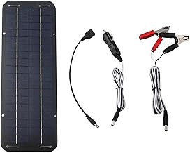 30 W Solarpanel, 12 V Batterie, Erhaltungsladegerät mit USB-Ausgang für Auto, Boot, Wohnmobil, Motorrad, Fahrzeug, wasserdicht, IP65, PET, polykristalline Silikonzelle mit Saugnäpfen, Lade-Kit