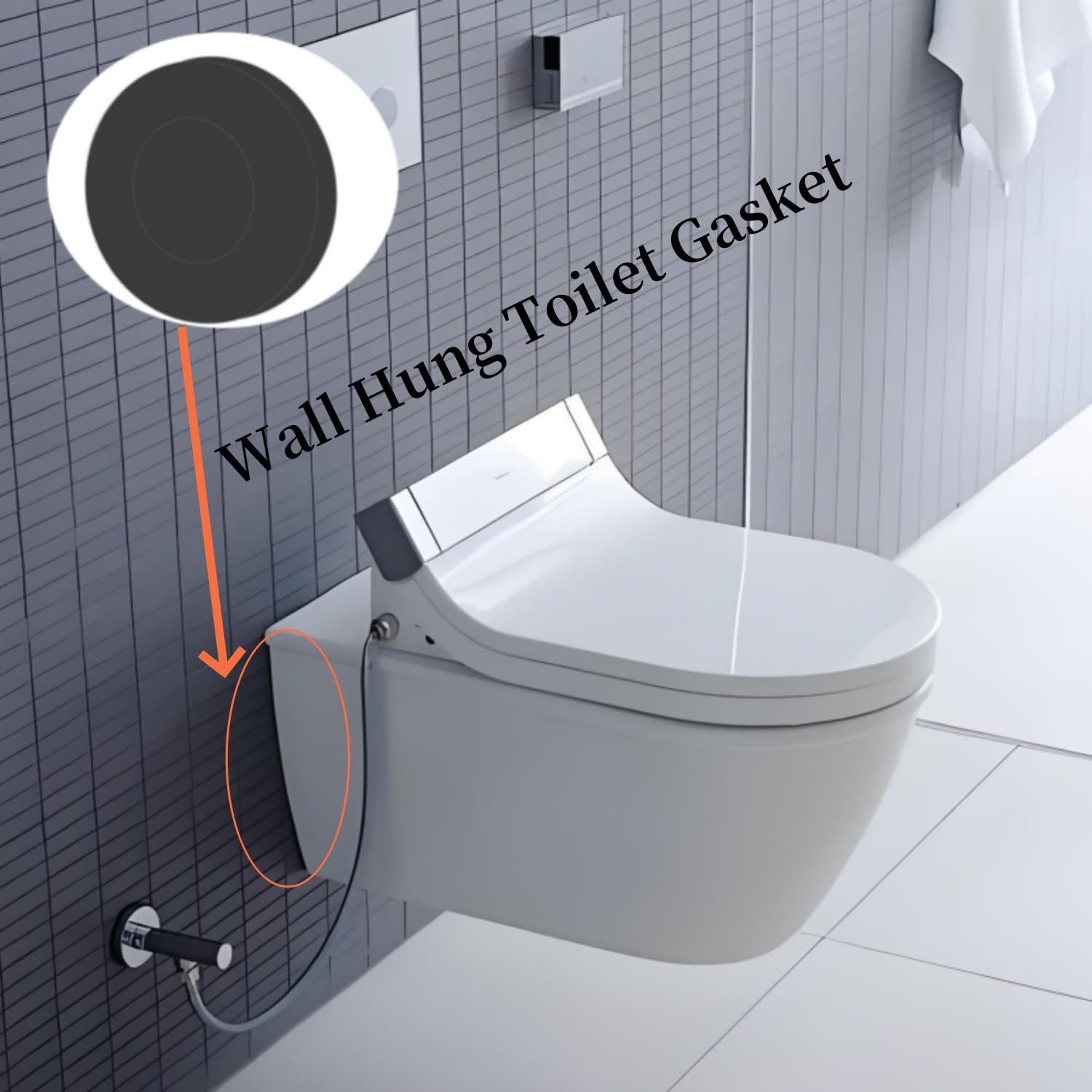 Z1210-57 - Junta de inodoro para colgar en la pared, Z1200-NEOSEAL-GSKT-4 Kit de juntas de armario de 4 pulgadas, compatible con inodoro de descarga trasera, inodoro de salida trasera, inodoros de