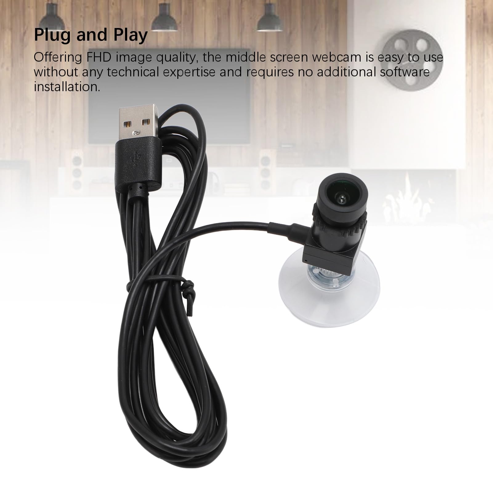 Mini PC USB Webcam HD 1080P Plug & Play Built-in Microphone Live