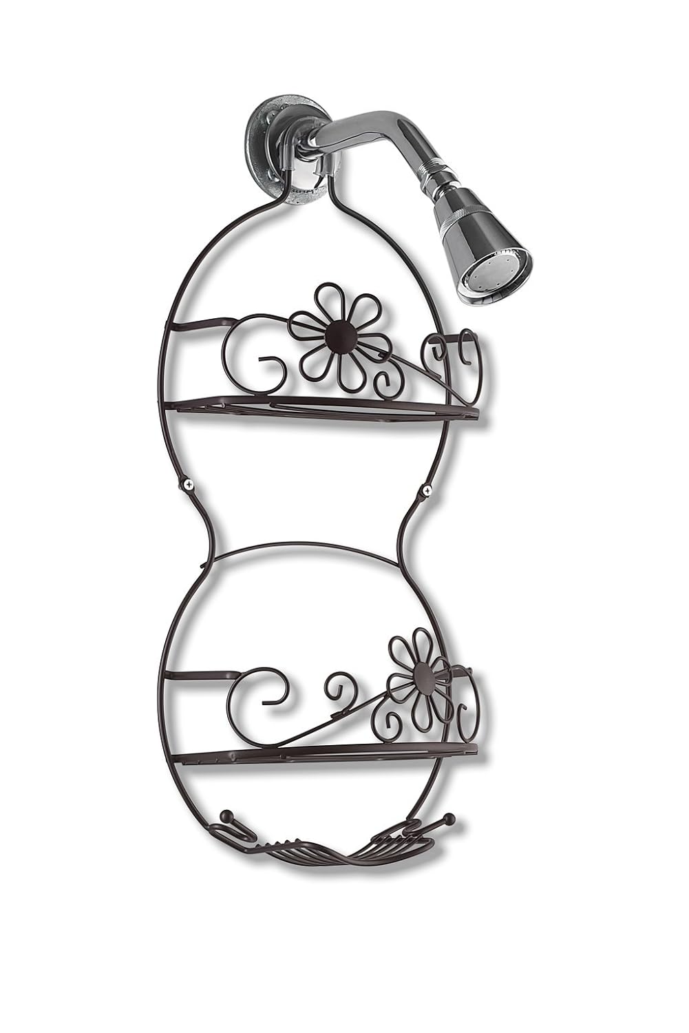 shower caddy rustproof 2 tier Great bath caddy for tall Shampoo and Conditioner Bottles Amazon