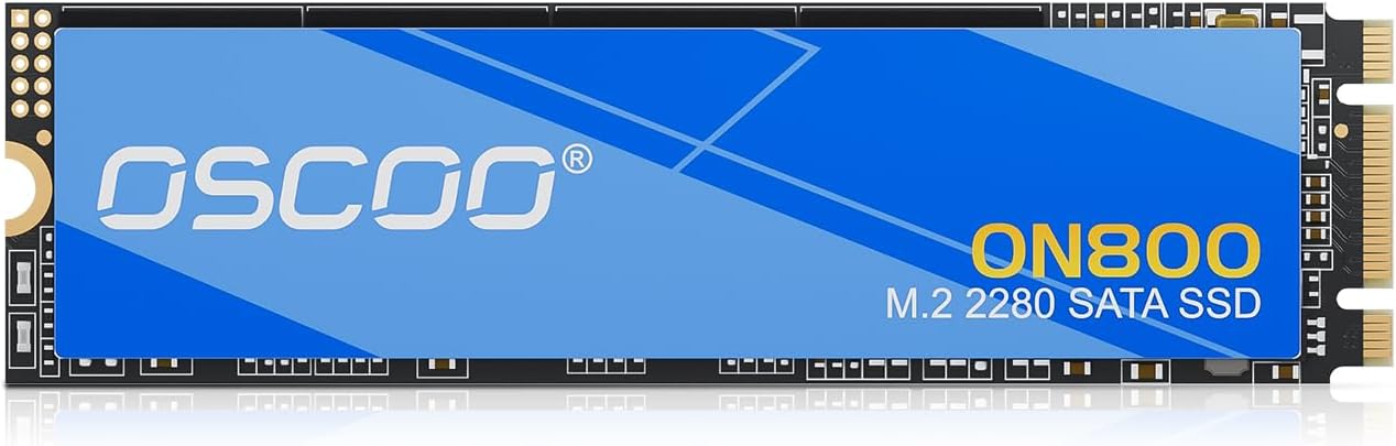 1TB M.2 2280 SATA SSD B+M Key SATA III 6Gbps,Up to 550MB/s for Laptop PC | Compatible with mini PCs, Dell, HP, Lenovo, Acer, ASUS, All-in-One PCs , Industrial / POS systems - Not NVMe PCIe slots
