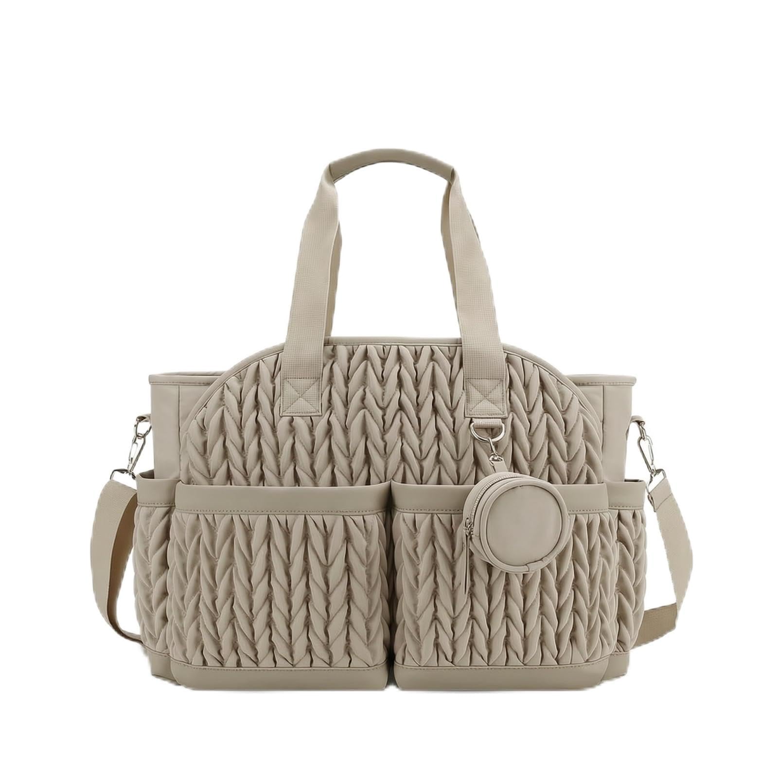 Sac à Langer avec Pochette Isotherme Sac à Langer avec Bandoulière Multi-Poches pour Mamans, Déplacement