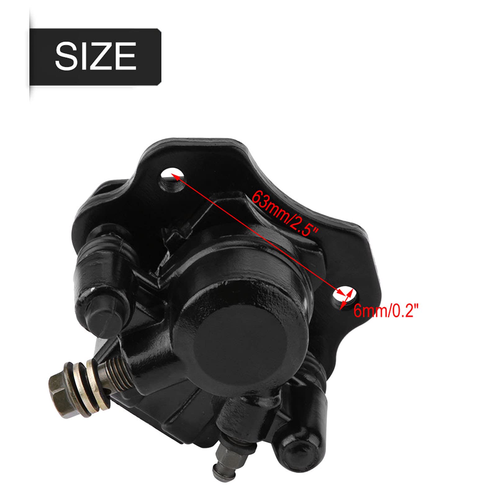 Pinza Freno per Moto 50- - Pinza Freno Posteriore e Anteriore per Kart 125 Quad 110 Facile da Usare Lega di Alluminio Forgiato