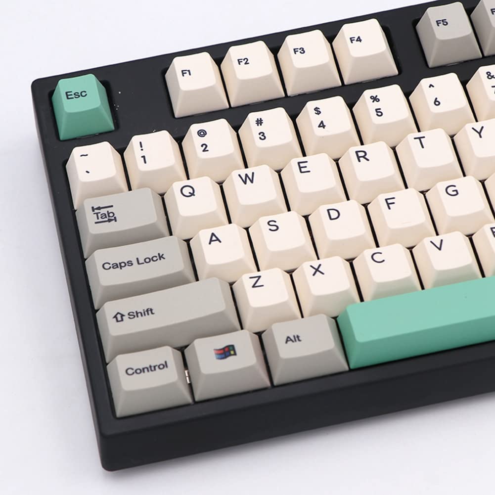 9009 Retro Czcionki sublimacyjne Ethermal PBT 130 Keycap Cherry do mechanicznej klawiatury MX Switch