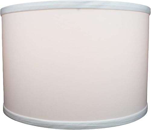 Miniatura 2 de FenchelShades.com Pantalla de tambor de tela de 12 pulgadas de diámetro x 12 pulgadas de diámetro inferior x 8 pulgadas de alto con accesorio