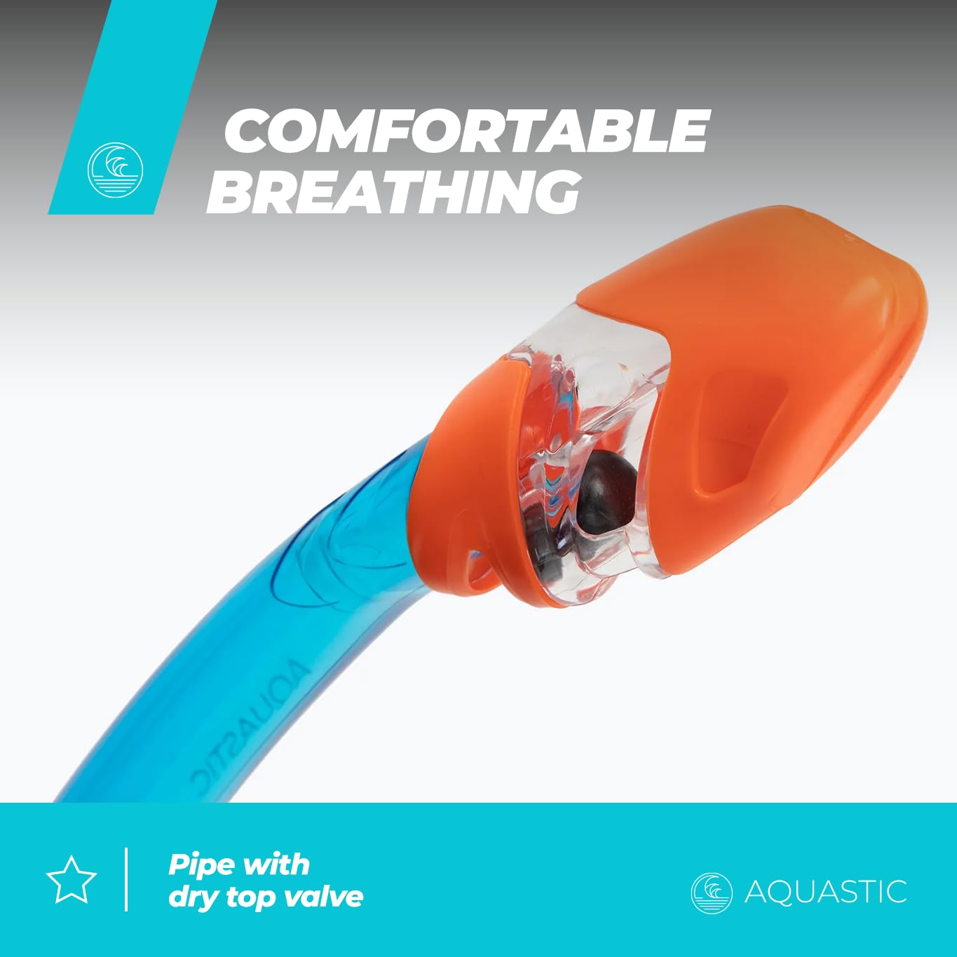 AQUASTIC Juego de esnórquel para niños Shelly 3 en 1, 33/38, máscara de esnórquel y Aletas, Color Azul Oscuro, máscara Ajustable, Boquilla hipoalergénica para mar y Vacaciones, Comodidad Impermeable
