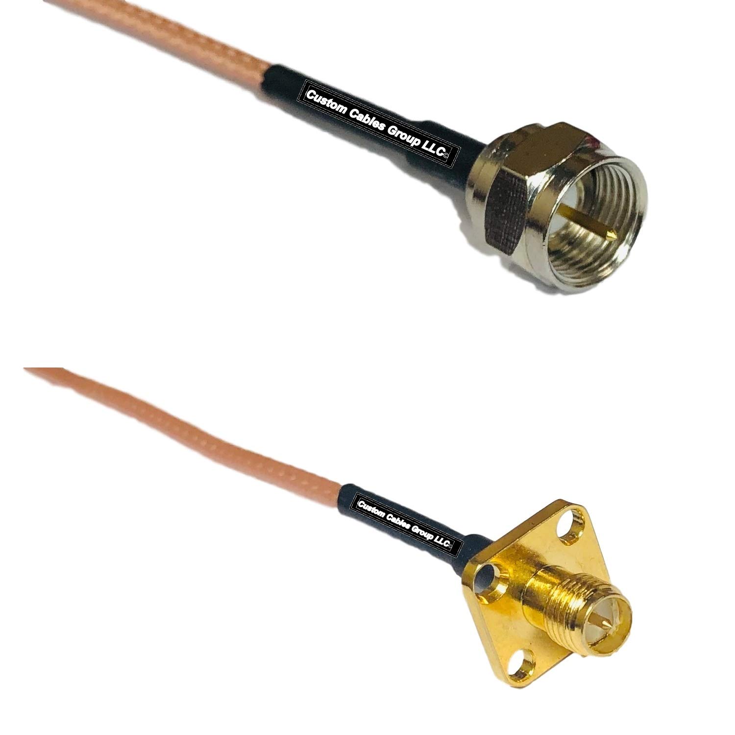 6 feet RG316 F Male to RP-SMA Female Flange RF Pigtail Coaxial Cable