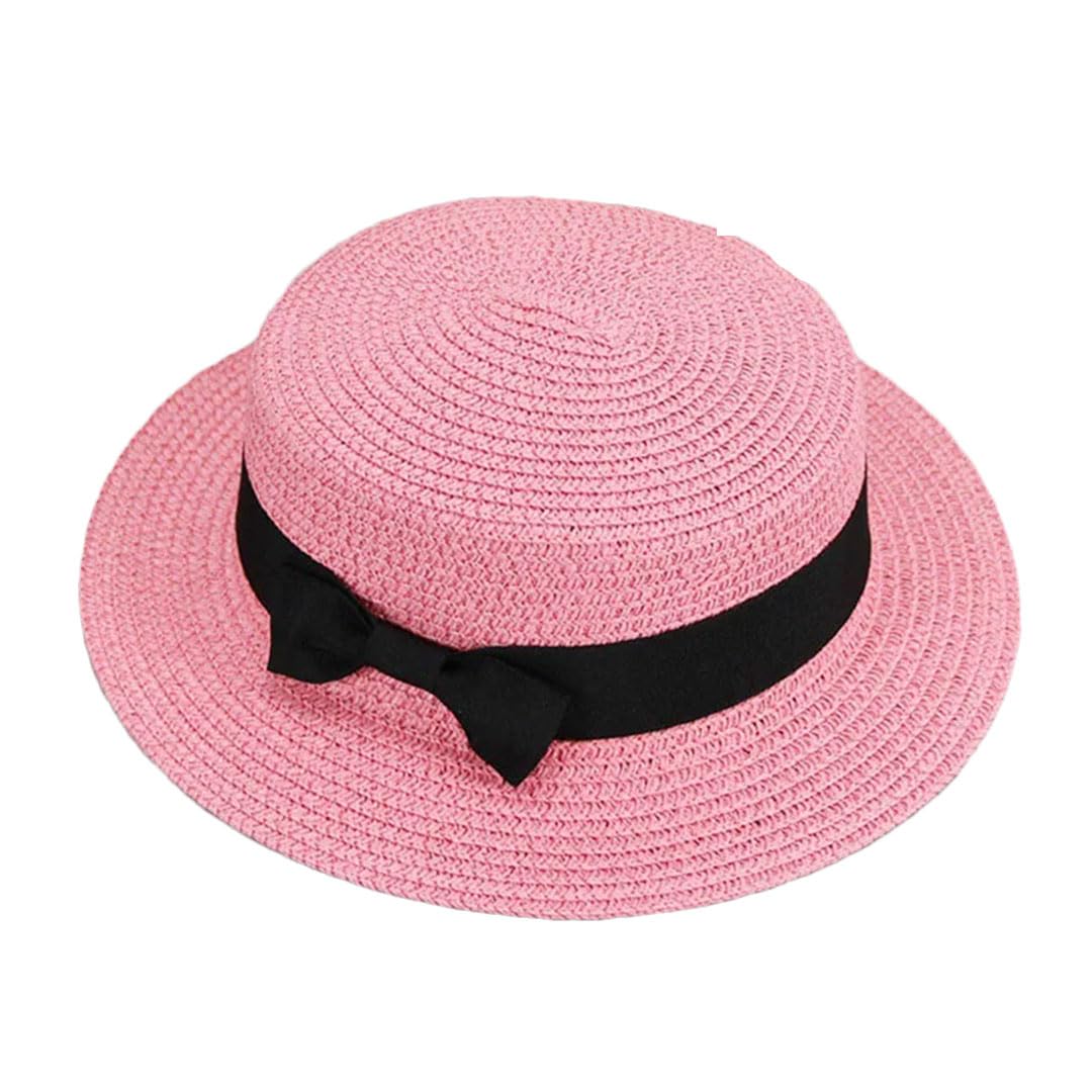 EYRMQWJPC Wide Brim Sun Hat, Women's Straw Sun Protection Panama Bucket Hat Multicolor Multiple Sizes(26)