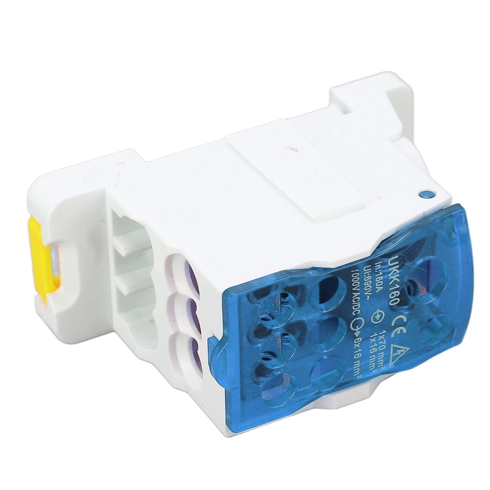 Caja de Distribución de Terminales 160A, Cableado Flexible, Conector de Latón, Carcasa PA66, para Gabinetes de Distribución, Cajas de Distribución, con Carcasa PA66 Retardante de