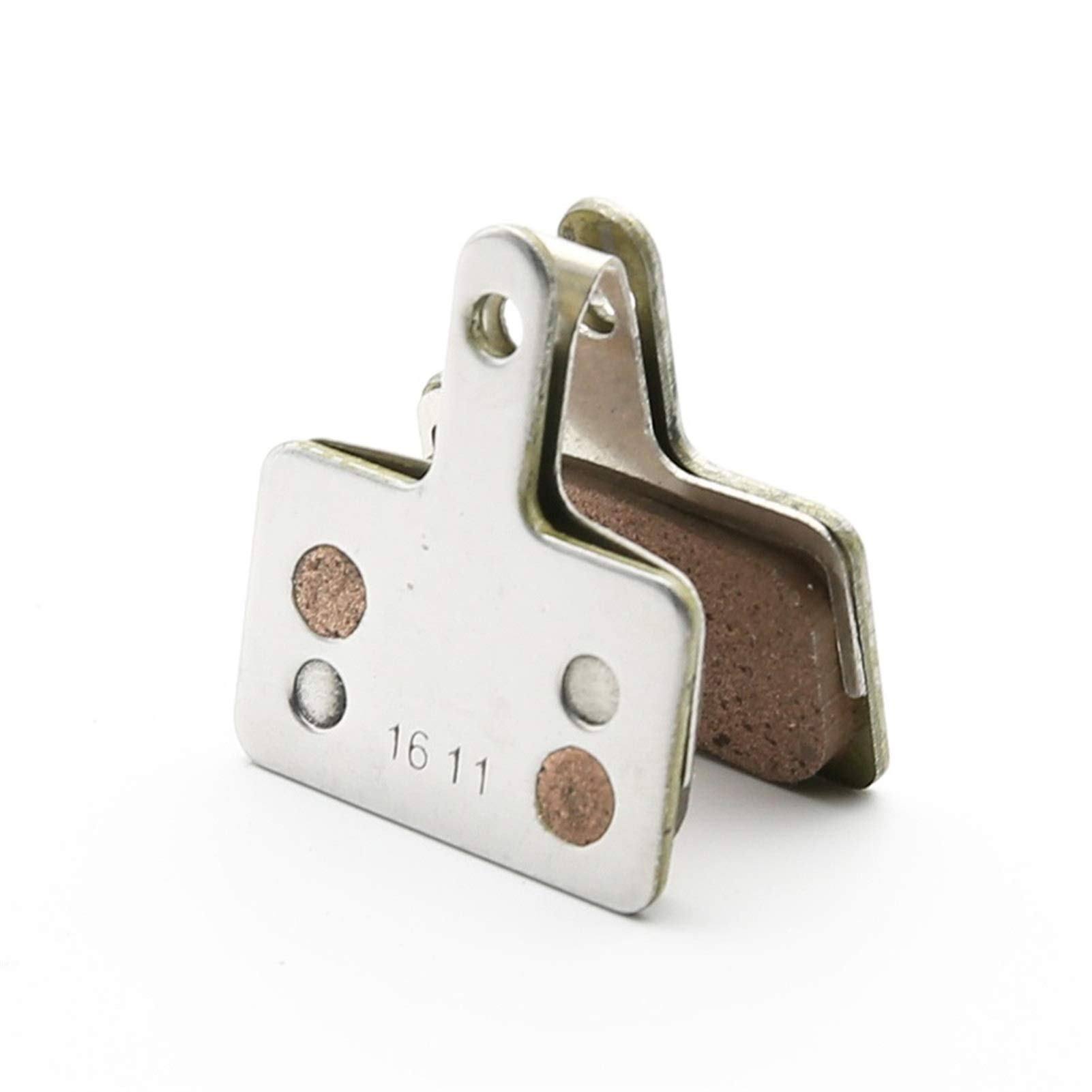 4 Pares Bike Pastillas de Freno de Bicicleta Resina Semimetal Disco Semimetal Pastillas de Freno/Ajuste for B01S M375 M395 M446 M485 M486 M416 Deore M515 M525 Piezas de Bicicleta(Metal)