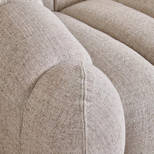 Image of Home Centre | Alchemy Fabric 1-Seater Sofa | Sofa for Living Room | White | 1 Year Warranty