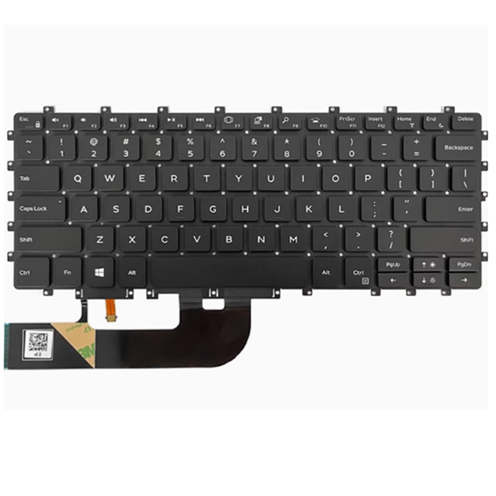 Klawiatura do laptopa For Dell XPS 15 9570 9575 Czarny Amerykańska wersja angielska