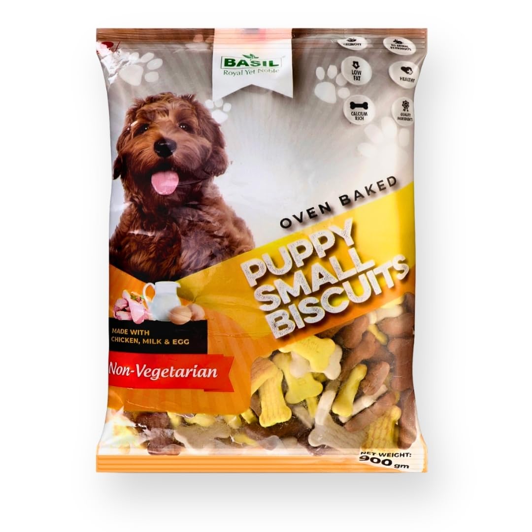 BASIL Chicken Flavor Puppy Biscuits | Suitable for All Breeds, All Life Stages | Nutrient-Rich Treats | Supports Healthy Growth & Development | Made with Real Chicken | 900 Grams (B09SGCLXVN) Amazon Price History, Amazon Price Tracker