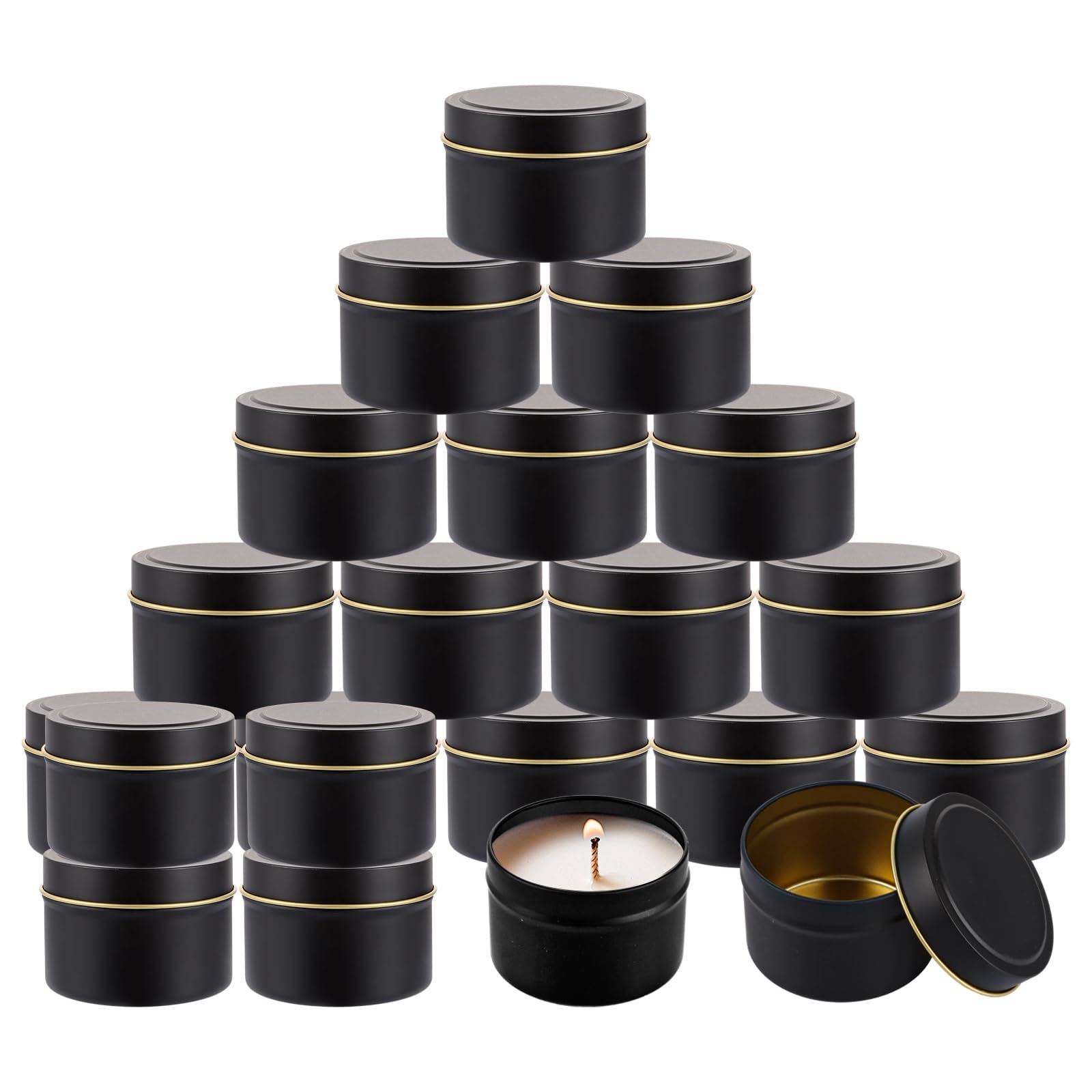 Boîtes à bougies rondes de 120 ml pour décorer votre salon et créer une ambiance