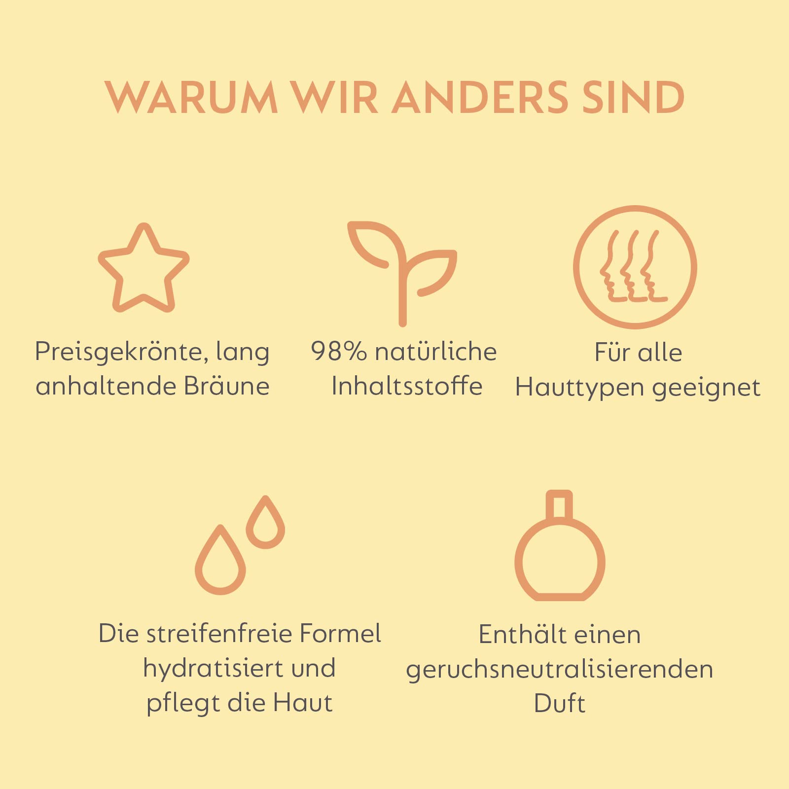 He-Shi Gold Foaming Mousse Instant Self-Tanning Foam - Kein Geruch von künstlicher Bräune - Formel für schnelles Trocknen ohne Streifen - Natürliche vegane Bräune - Künstliche Bräune für Körper und Gesicht (150 ml)