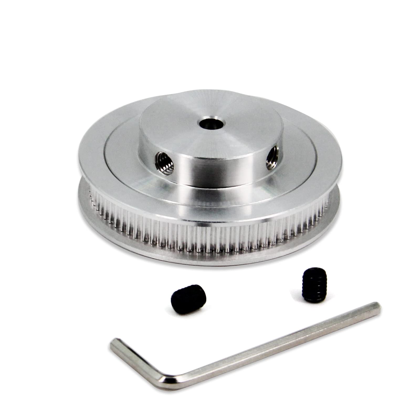2GT Pulleys 80 Teeth 5mm Bore 80T Timing Belt Pulleys Synchronous Wheel Aluminum for Width 6mm Belt 3D Printers Parts, 4pcs/Pack(Size: 80T-5mm Bore) — Amazon image 6