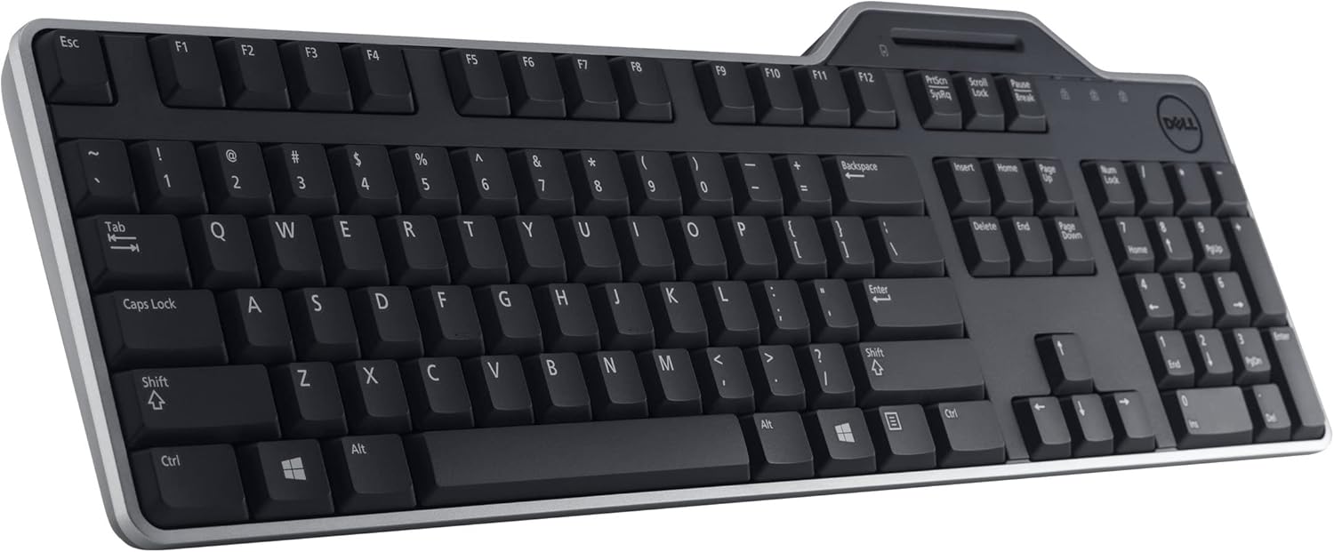 Dell KB813 Black USB English Keyboard with Smart Card Reader-3WPNC