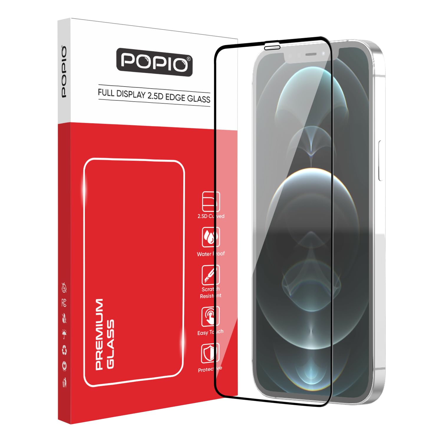 POPIO Military-Grade Gorilla Tempered Glass For iPhone 15 / iPhone 16 | 9H Hardness, Edge-to-Edge, Bubble-Free — Amazon image 12