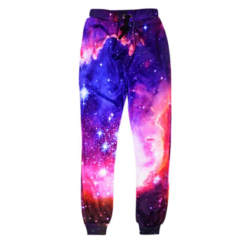 Fashion Galaxy Joggers Pants Men 3D Printing Colorful Casual Loose Sweatpants Unisex Trousers Plus Size