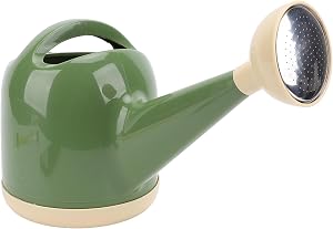 Yinhing Watering Can for Indoor Plants 4L Thickened Spout Design Ideal for Houseplant Care Garden Flowers and Outdoor Use Stylish Milk Yellow Color for Plant Enthusiasts (Dark Green)
