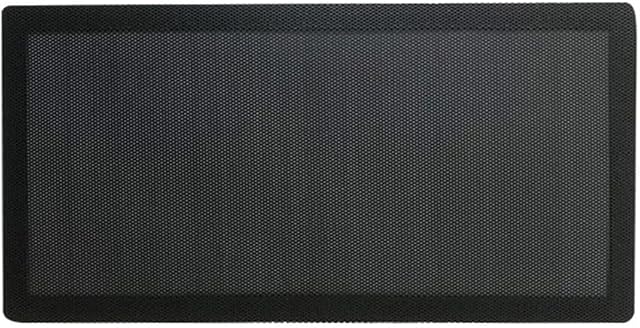 BesDirect 120 140mm PC Fan Dust Filter for Computer Cooler Fan, Magnetic Frame Computer Fan Grills Black Dust Mesh PC Cooler Filter Dustproof PVC Case Cover - Black (140x280mm)