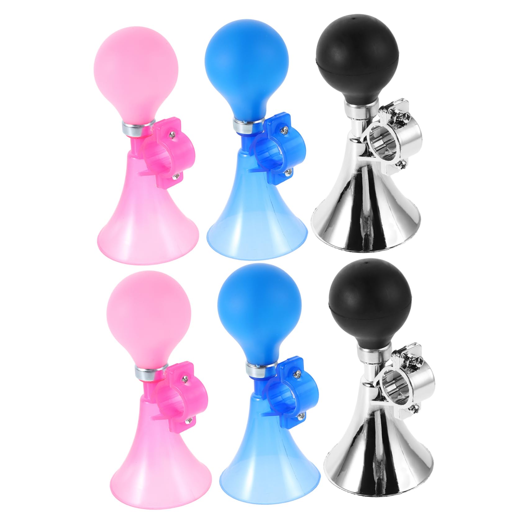 HANABASS 6Pcs Loud Manual Bike Bell for Boys Easy to Install Cycling Handlebar Accessory Battery High Decibel Sound for Outdoor Safety