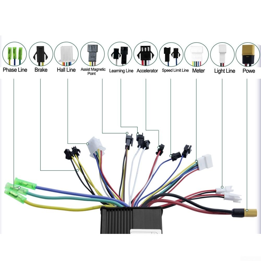 500 W 22 A Kit Controller per E-Bike 36-60V LCD T8 Meter Pollice Acceleratore Per Scooter Elettrico Mountain Bike Modifica