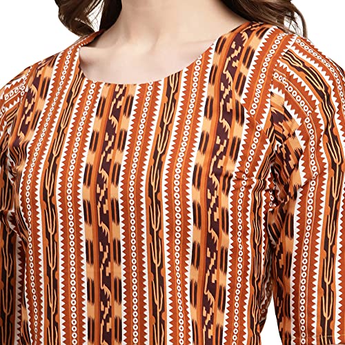 Image of Pinkmint Women's Crepe Digital Print Straight Kurta