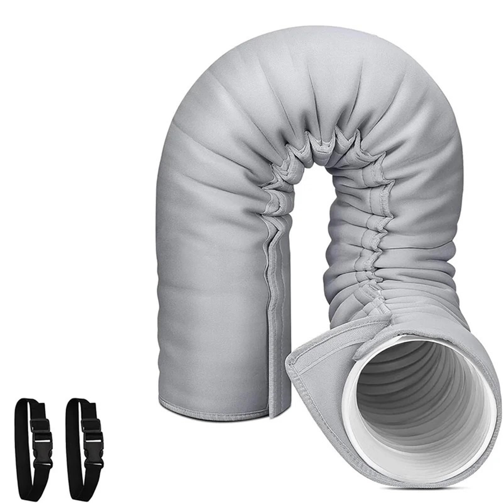 XVDRFSD Air Conditioner Hose Cover AC Hose Insulation Sleeve Portable Air Conditioners Insulated Cover Wrap Exhaust with Adjustable Buckle Straps