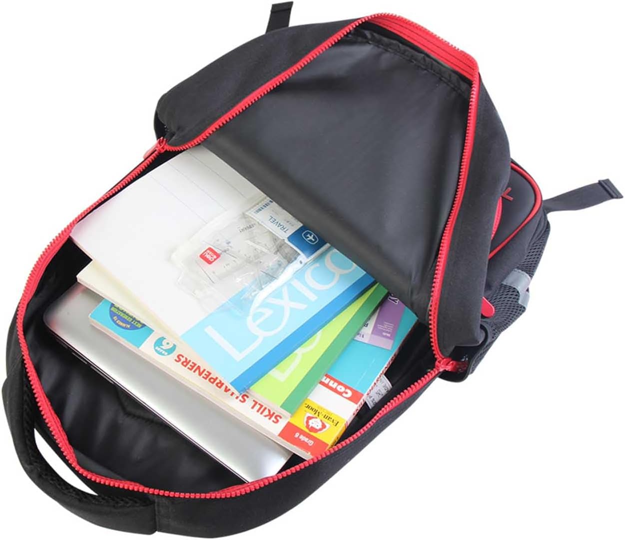 Video Game Backpack for Boys | 17" Leather Front Panel School Bookbag | Backpacks for Boy Kids Teen Age 6-12 | Schoolbag for Elementary & Middle School | Organizer Pockets - Image 8