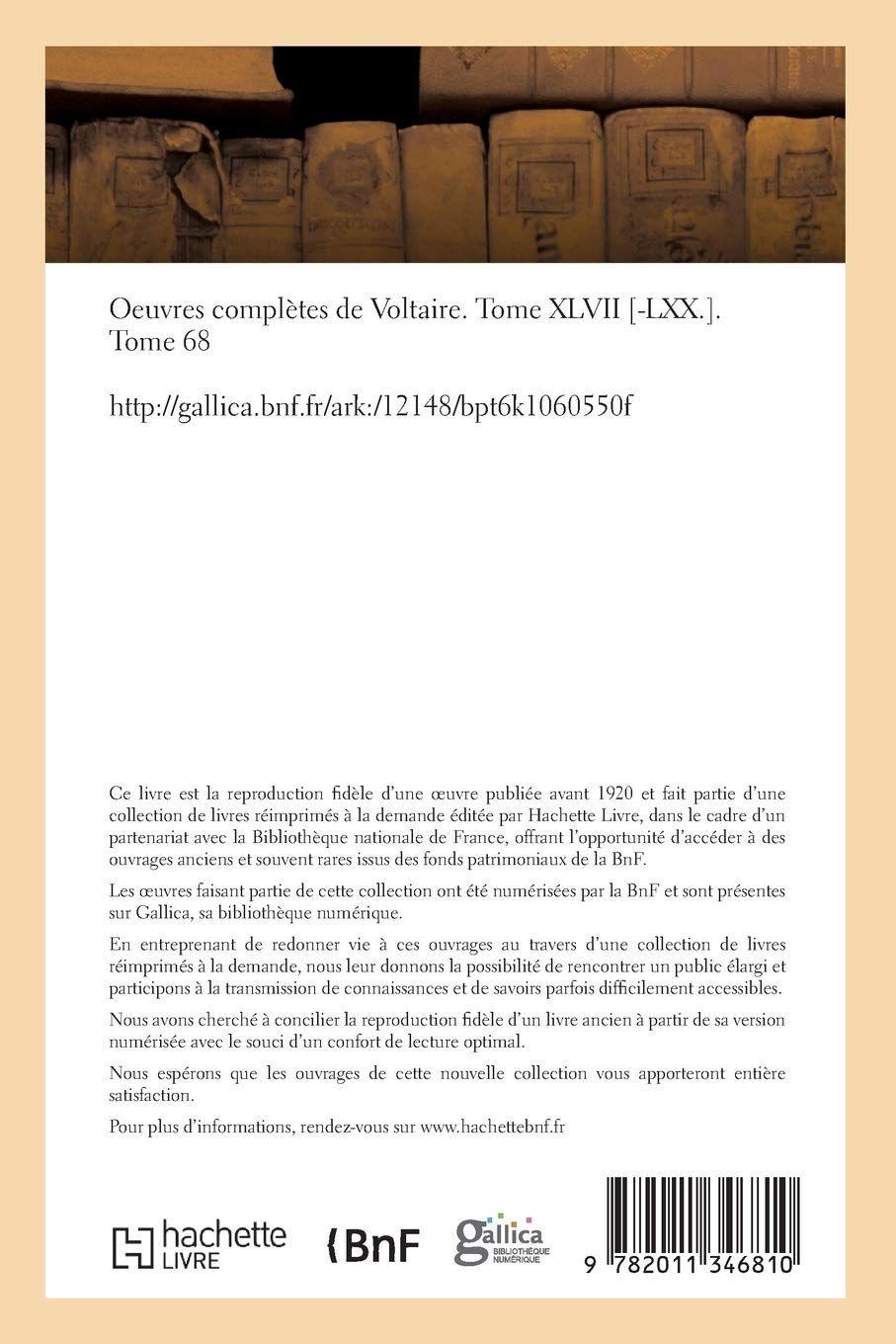 Oeuvres complètes Tome 68