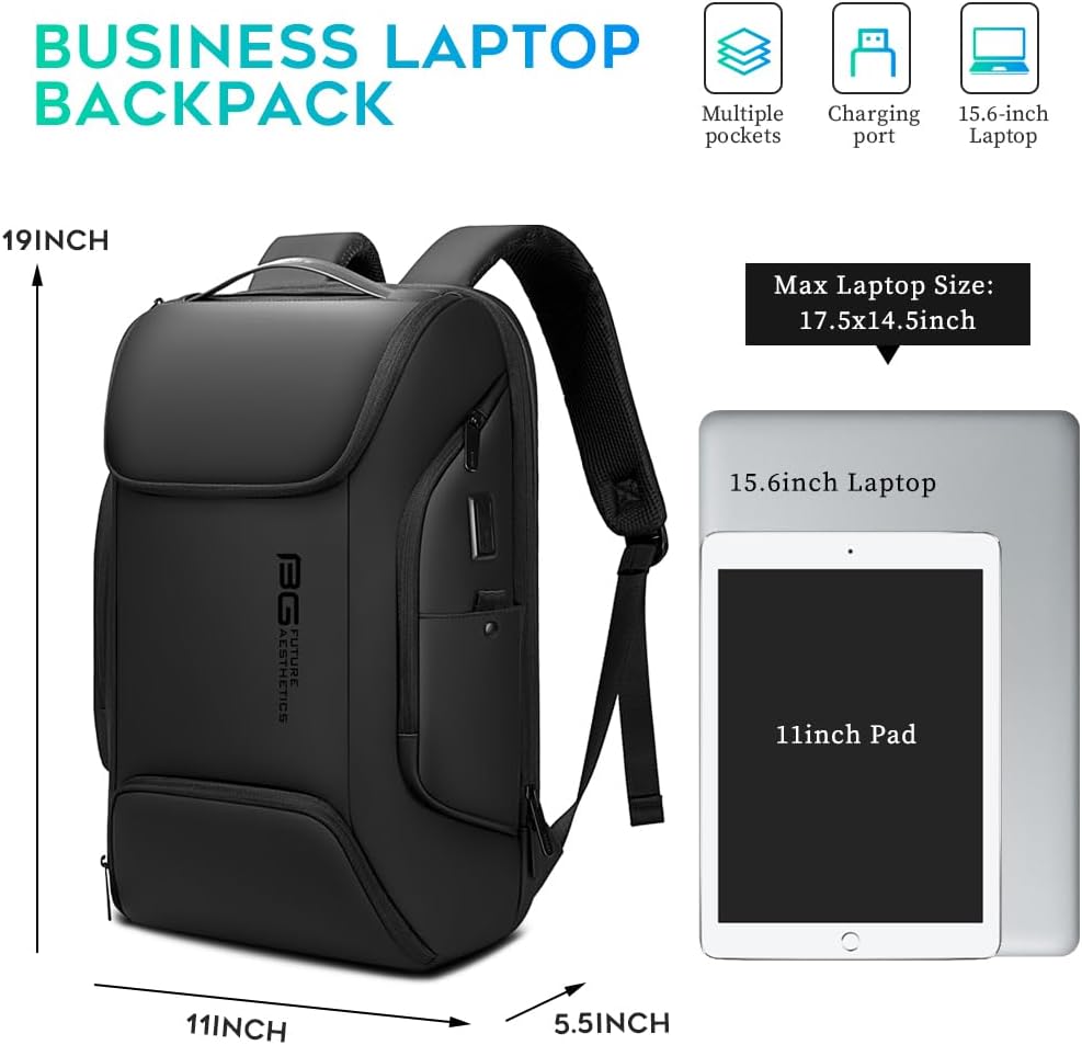 Business Laptop Smart backpack Can Hold 15.6 Inch Laptop Commute Backpack Carry on bag for men and women - Image 4