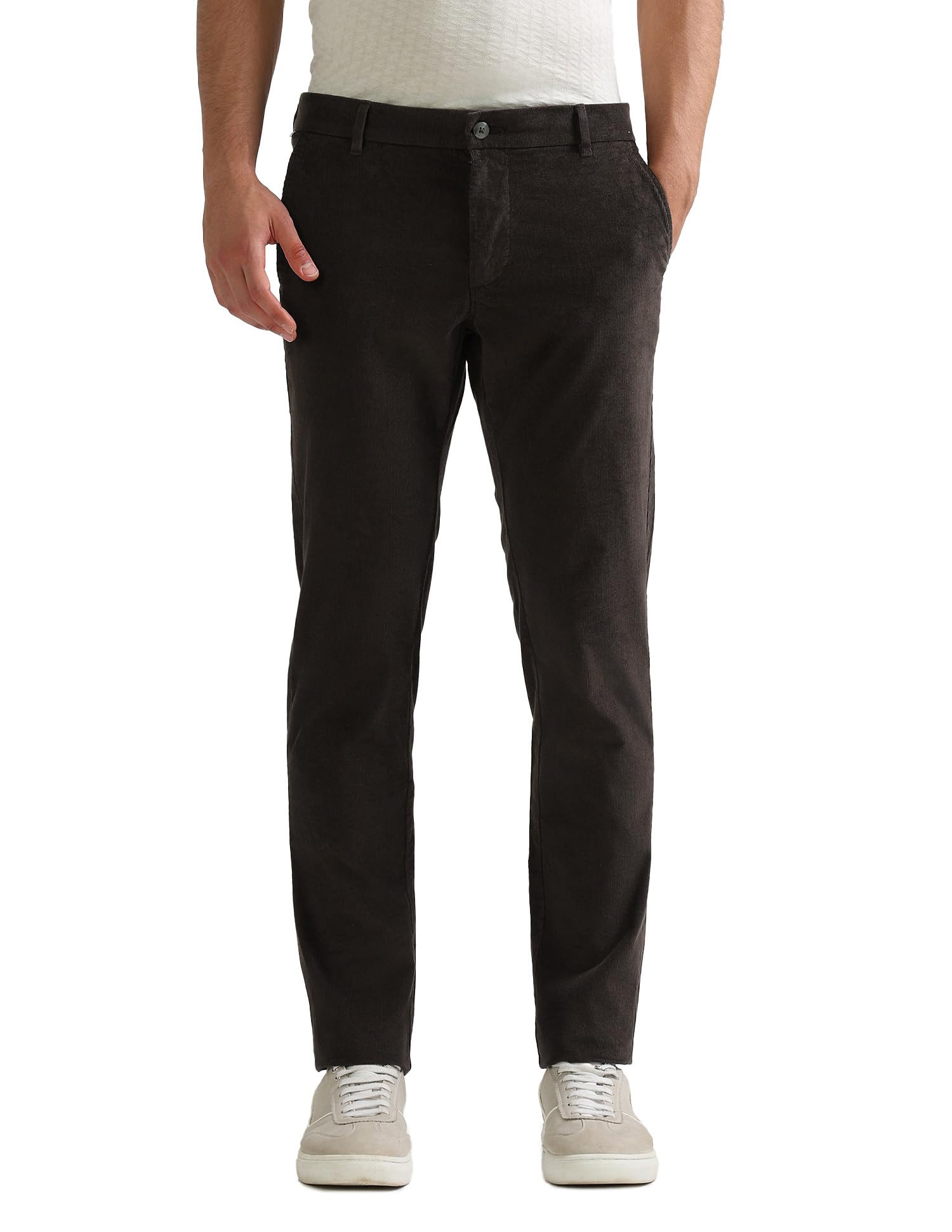 arrow sports Arrow Sport Men's Slim Fit Corduroy Trousers-picture-32