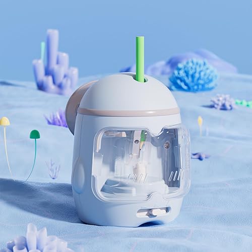 Miniatura 5 de M&G Mini sacapuntas eléctrico, sacapuntas portátil, diseño de gato, con bateríaUSB de doble potencia para lápices, niños, estudiantes, hogar, aula,