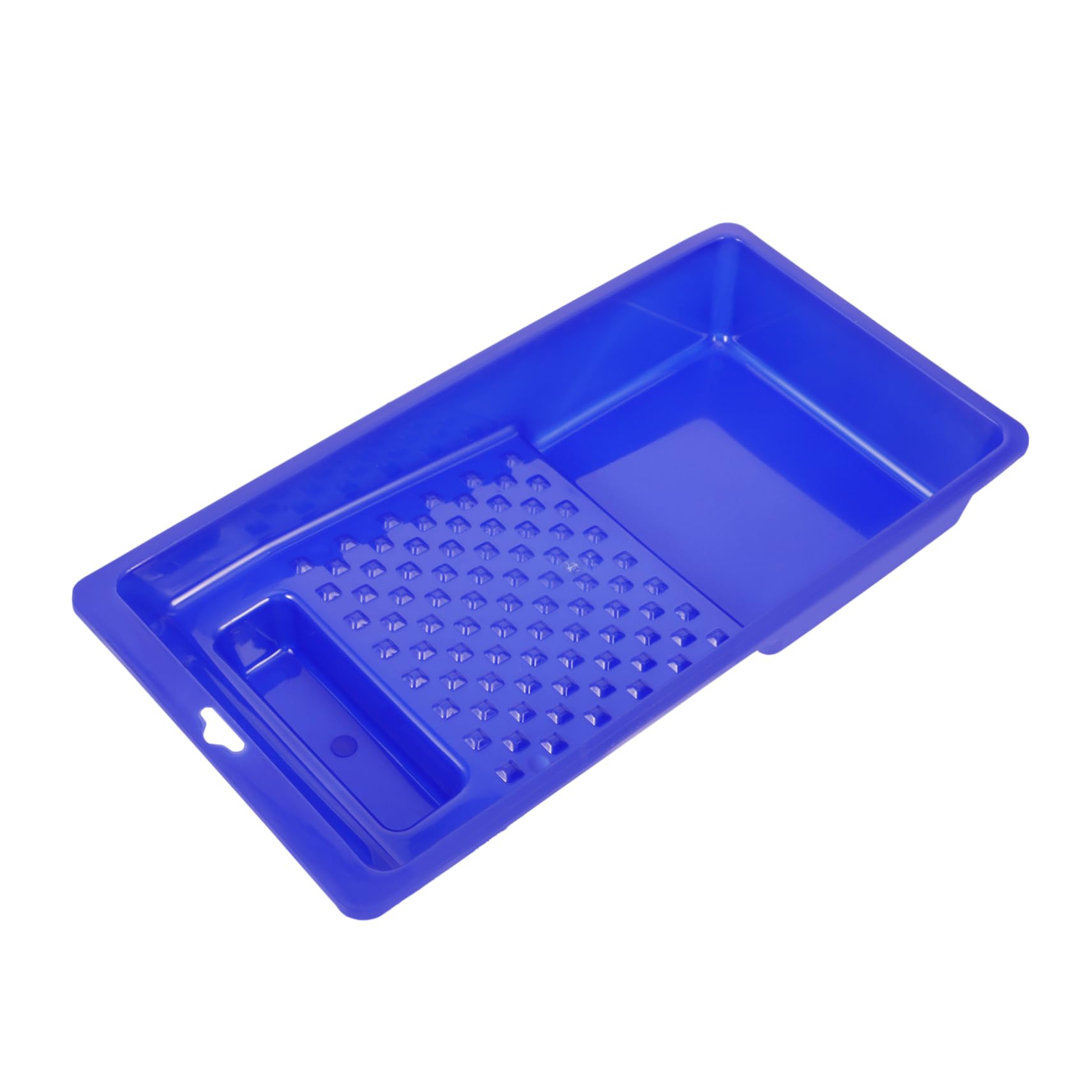 5 Stück Kunststoff Farbwanne für Malerarbeiten Maler Tray mit Ergonomischem Griff Leicht zu Reinigen für Wandfarben Version Blau
