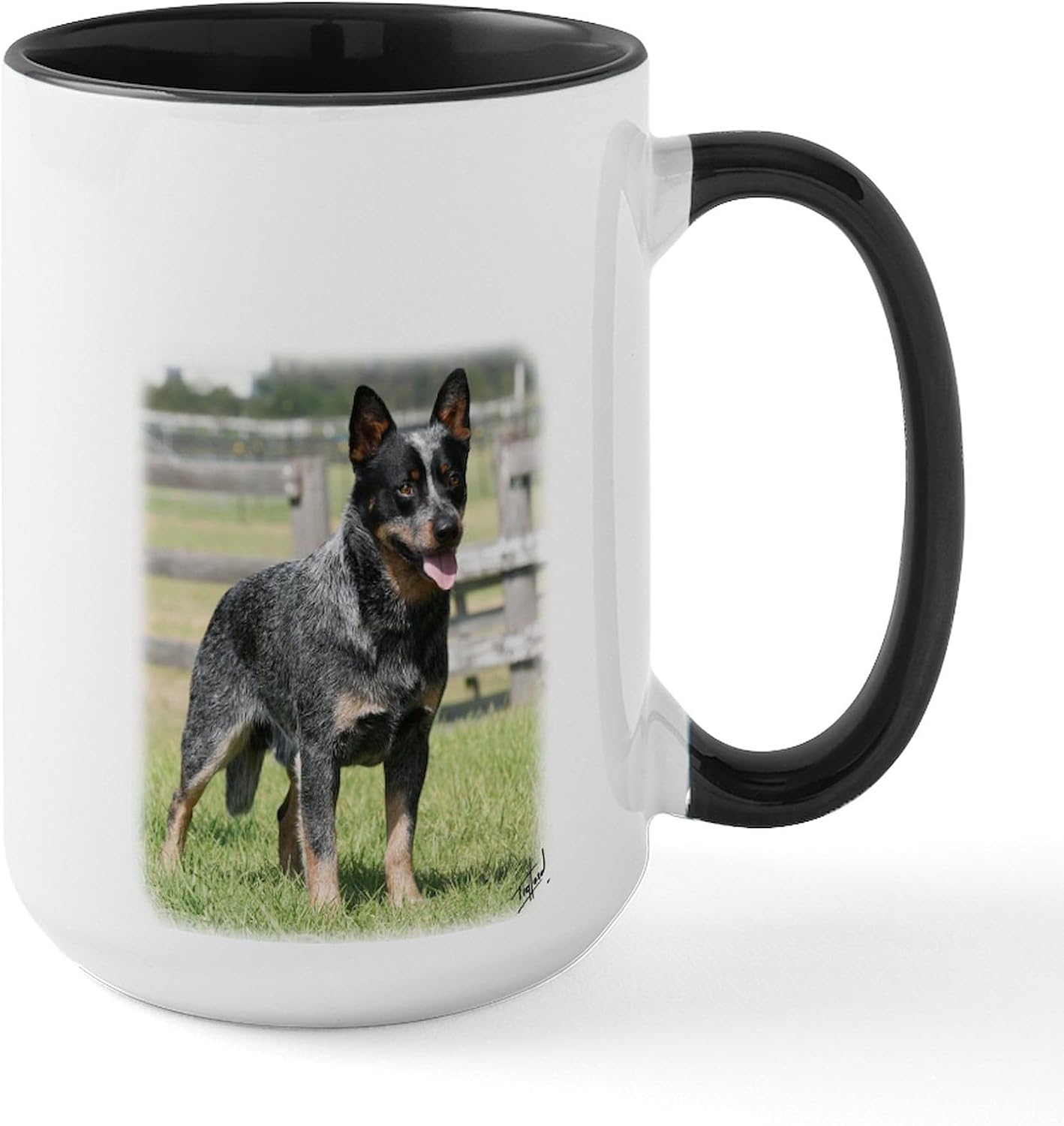 CafePress Cattle Dog Dad Mugs 15 oz (444 ml) Ceramic Coffee Mug