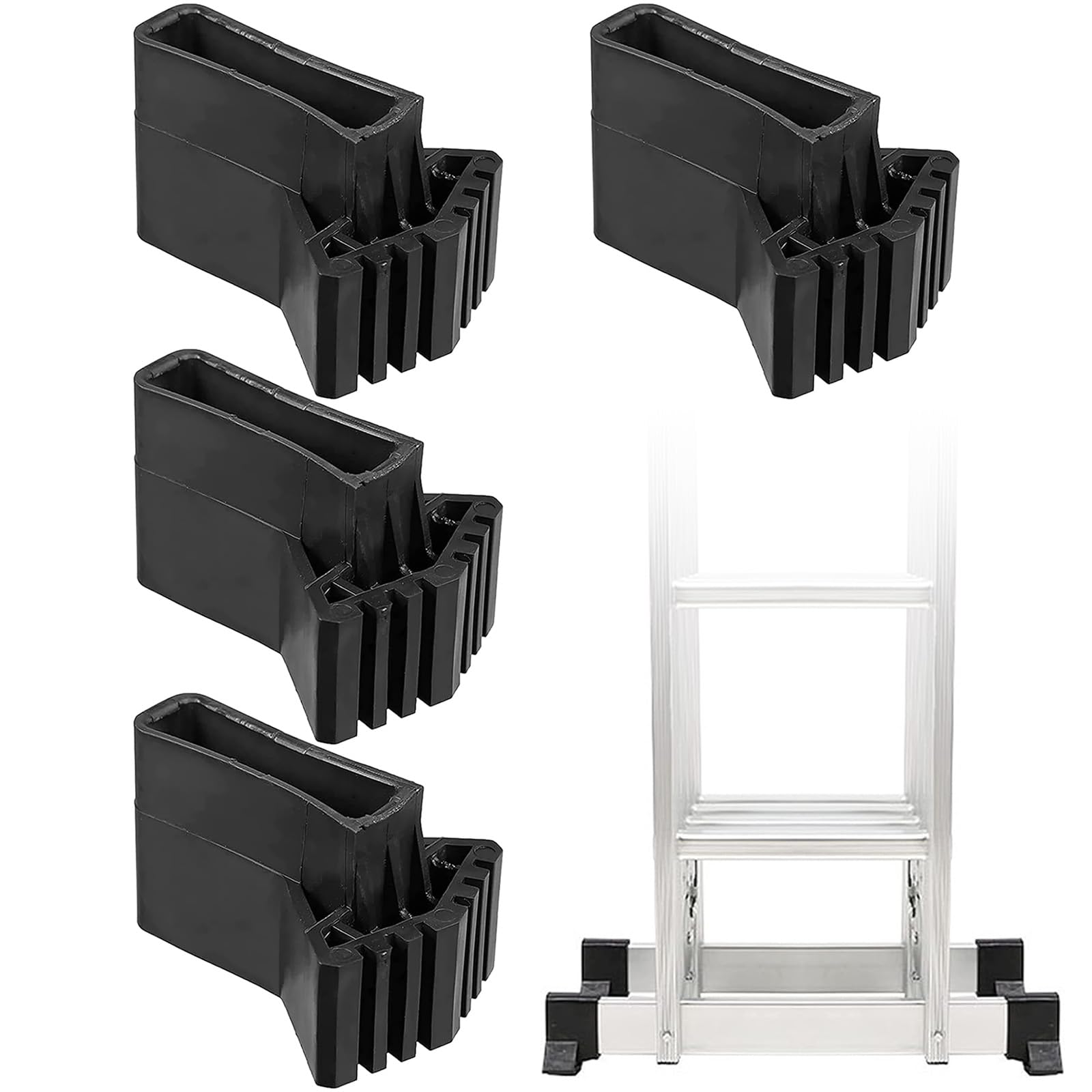 BESPORTBLE 2Pcs Step Ladder Rubber Non Slip Feet, Folding Step Feet