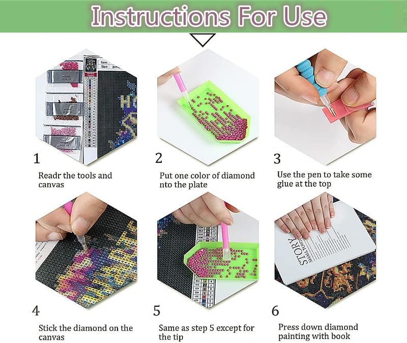 GDYEEH 5D Train Fantastique Diamant Painting Kit, DIY Fleurs