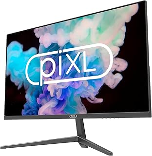 piXL CM24F17 24 Inch Frameless Monitor, Widescreen IPS LCD Panel, 5ms Response Time, 60Hz Refresh Rate, Full HD 1920 x 1080, VGA/HDMI, 16.7 Million Colour Support, Black Finish