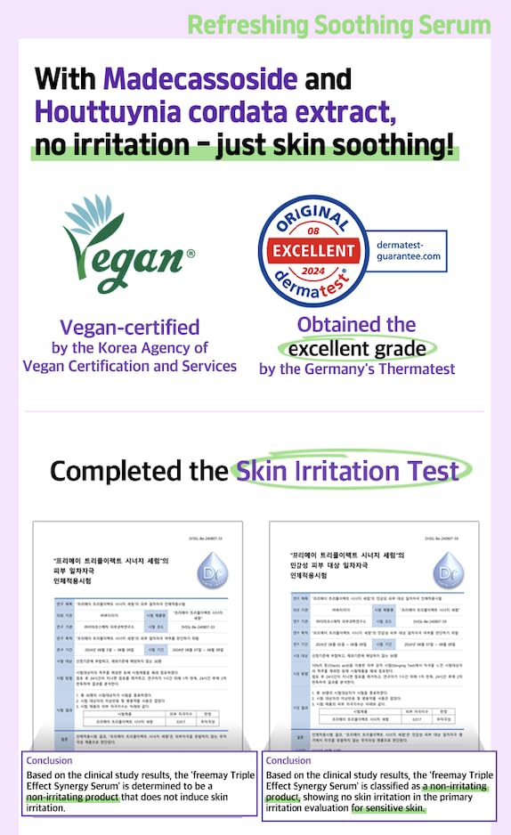 freemay Triple Effect Synergy Serum 50 ml / 1.69 fl oz – Multi-Action Face Serum with Bakuchiol & Hyaluronic Acid, Brightening & Hydrating - Image 6