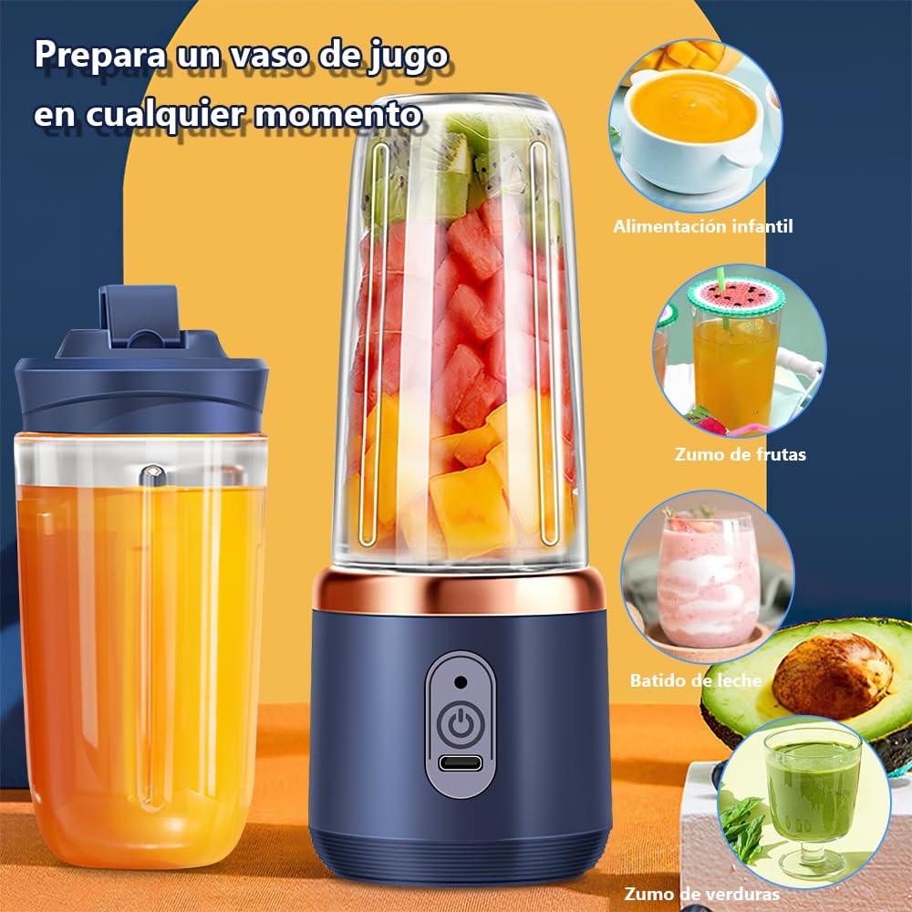 Jugos Juguera Recargable Mini Licuadoras Portatiles Mini Licuadora