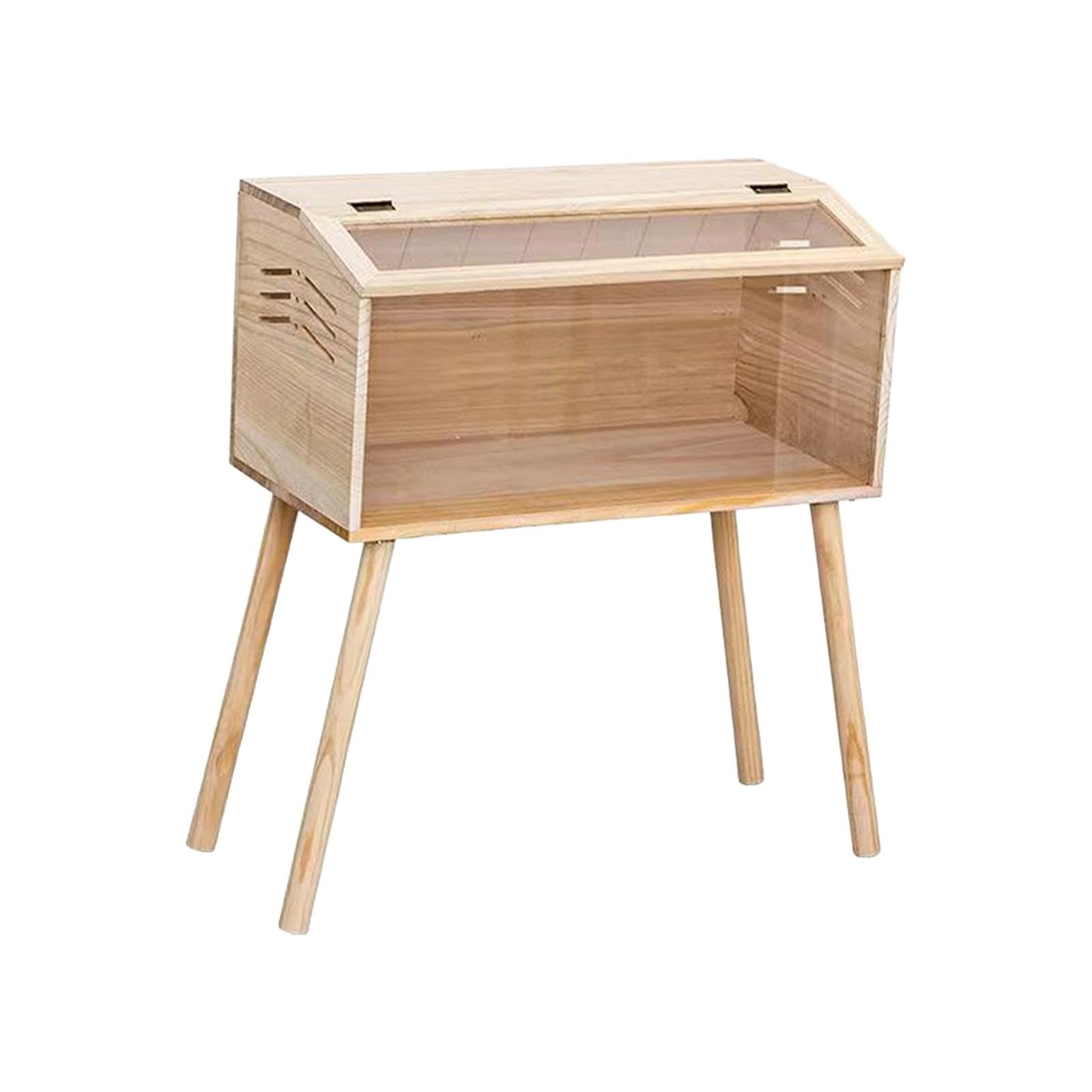 Brooder Box per Pulcini in Acrilico E Legno Trasparente E Robusto con Ventilazione Facile Da Trasportare Idoneo per Pulcini Quaglie Roditori Piccoli a, 40 Cm X 30 Cm X 30