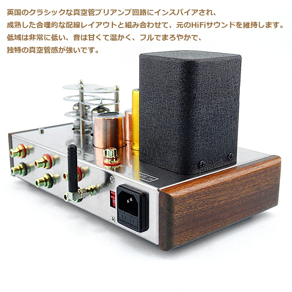 Amazon.co.jp: HiFi CLASS A Bluetooth 5.0 真空管 プリアンプ USB SD