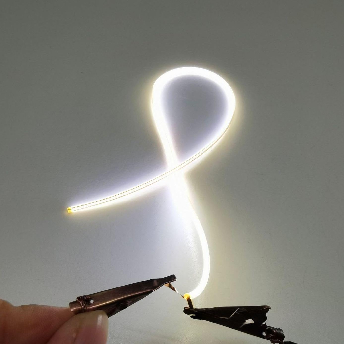 Photo 1 of Life optimization 4-Pack 300mm (11.81in) White Flexible LED Filament with Same-End Terminals for Easy DIY Wiring, 3V Diode for Custom Lighting Projects