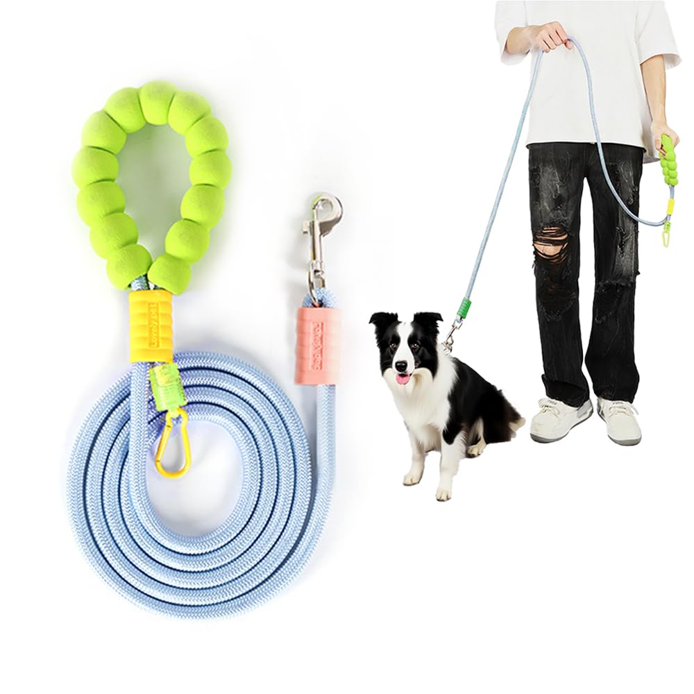 1.8m ×1cm Strong Dog Leash, Adjustable Training Lead with Soft Padded Handle & Clip