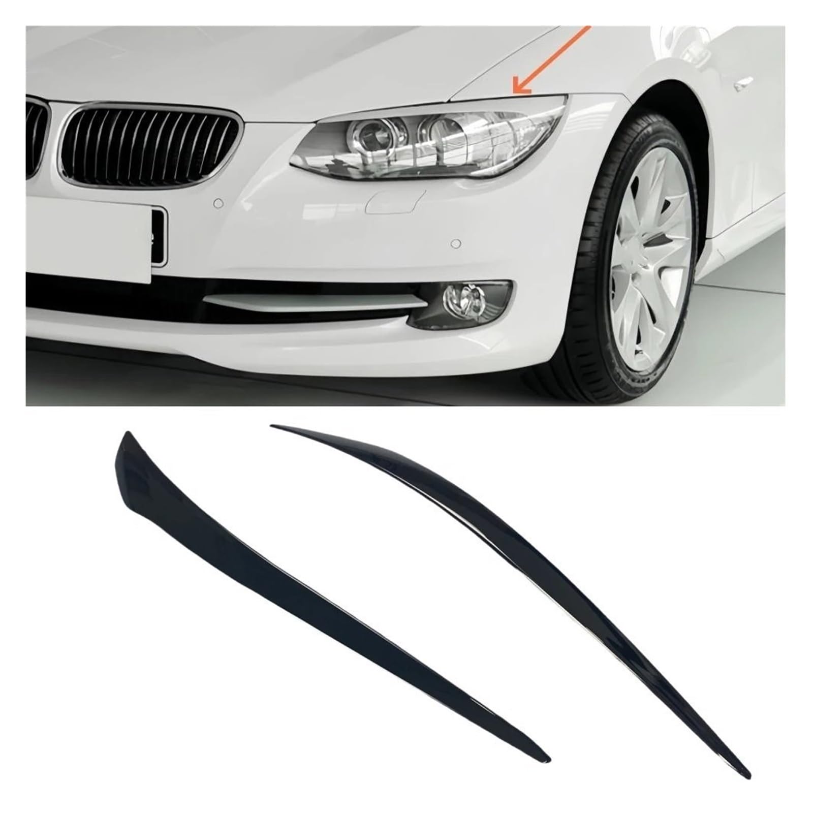 Paupières de phares ABS protègent et affinent le regard de votre BMW E92 E93