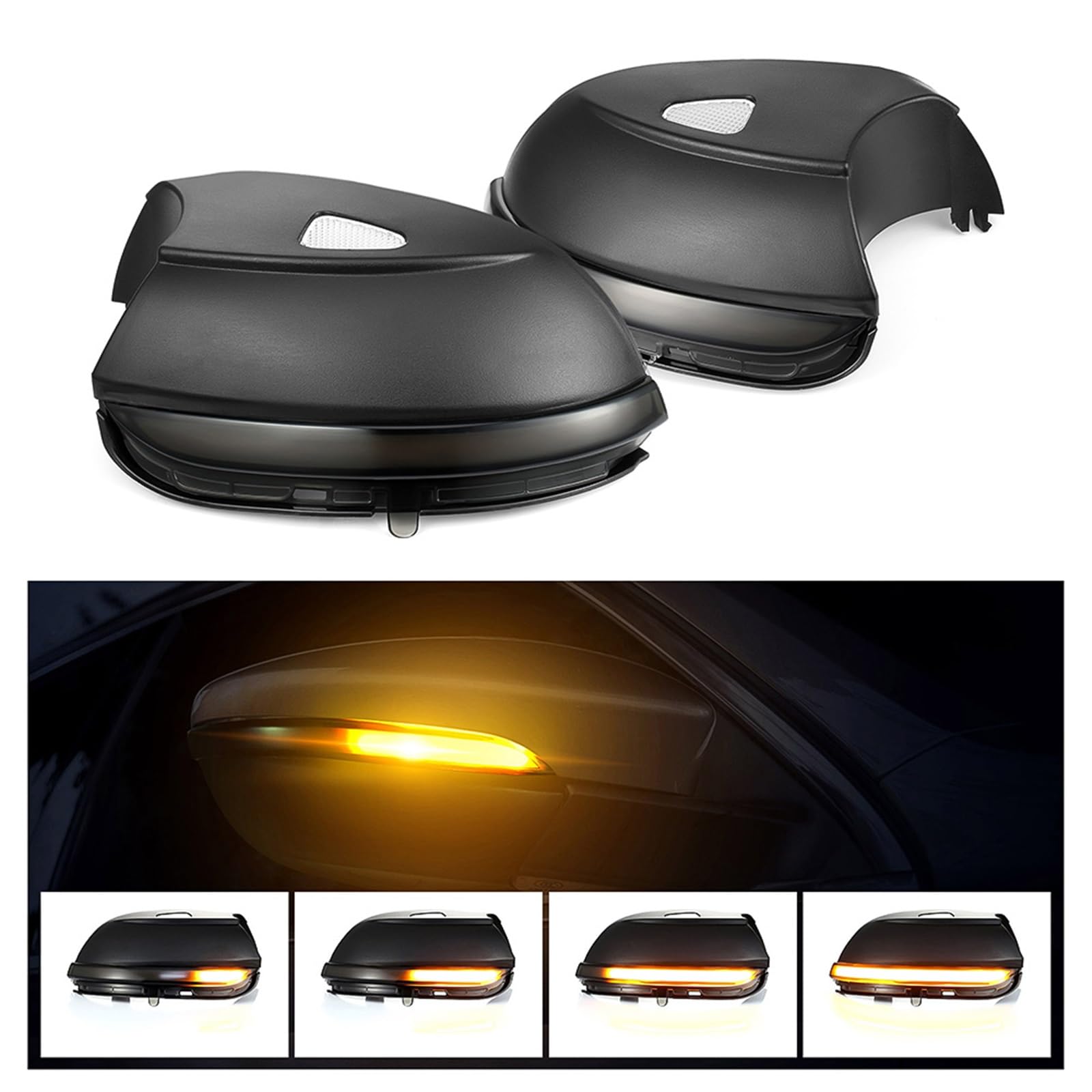 Kierunkowskaz w lusterku RSside, sekwencyjny kierunkowskaz samochodu, dla EOS, dla Beetle, dynamiczna lampa boczna, dla VW, dla Scirocco, MK3, dla Passata B7 CC Światło kierunkowskazu samochod