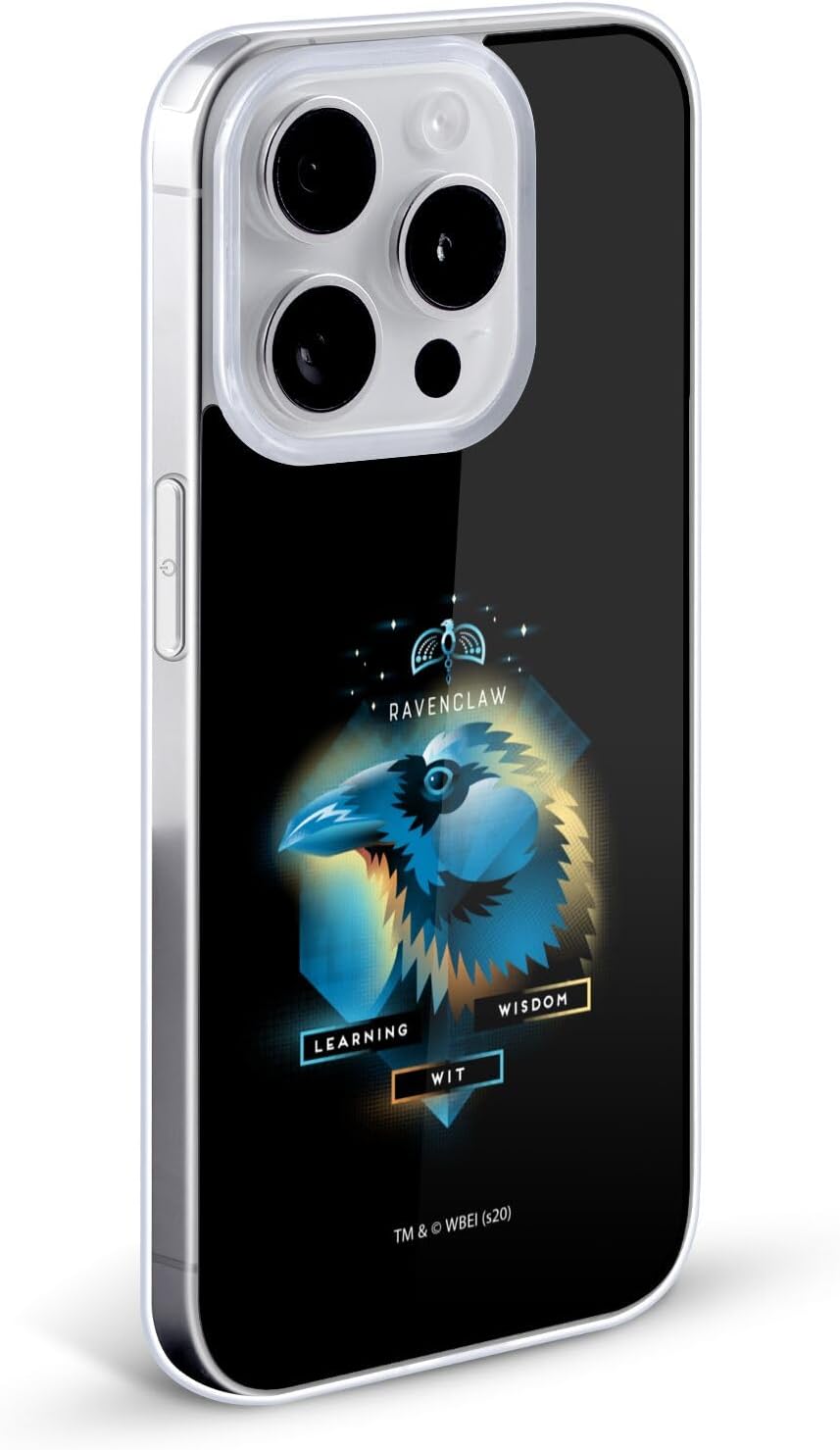 Head Case Designs Officially Licensed Harry Potter Ravenclaw Deathly Hallows XIX Gel Case [Military Grade Protection] Compatible with Apple iPhone 17 Pro