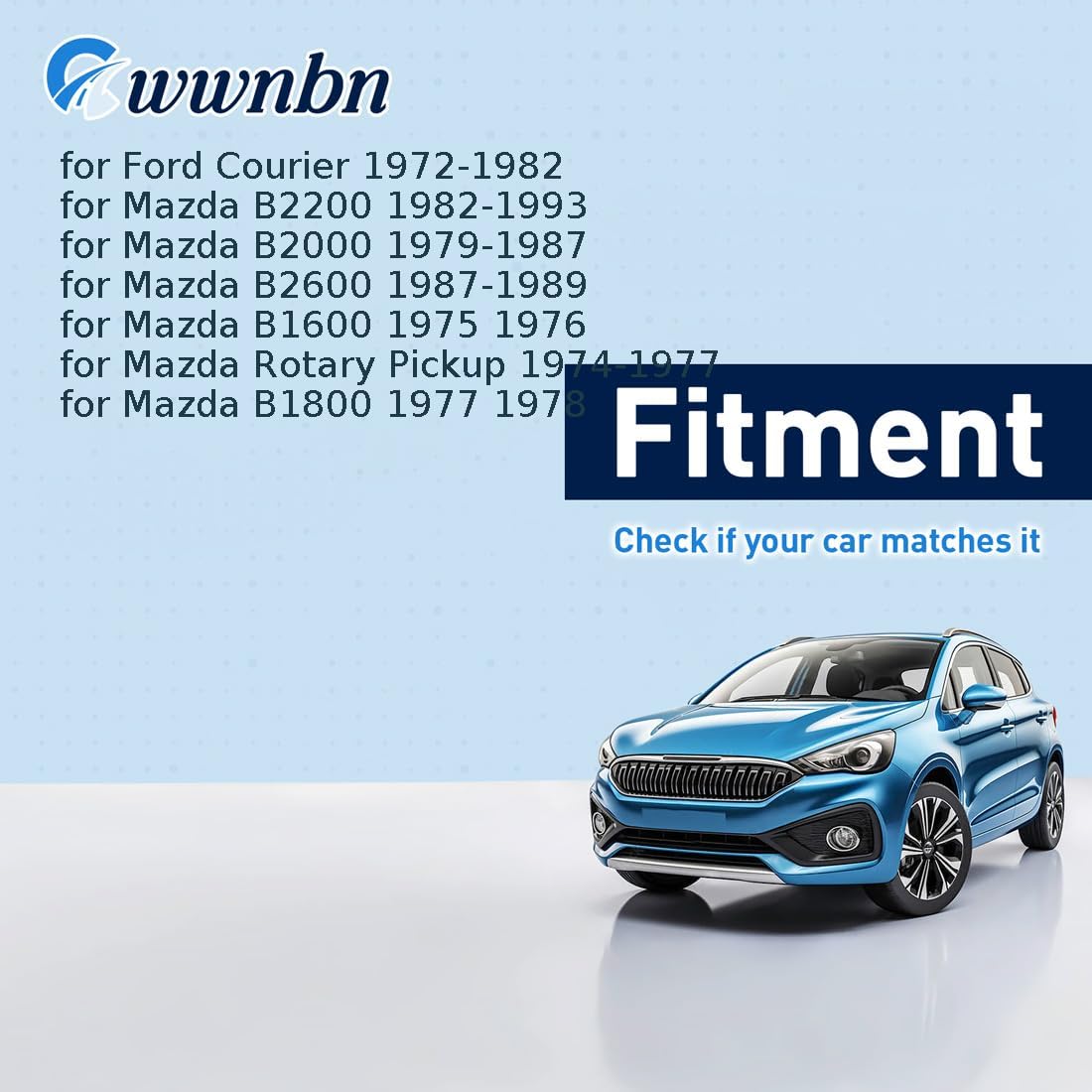 Front Upper Suspension Control Arm Shaft Kit Replacement D27Z-3332B, D27Z-3068A, D27Z-3056A for Ford Courier 1972 1973-1982 for Mazda B1600,B1800,B2000,B2200 1975-1993 1 Pcs